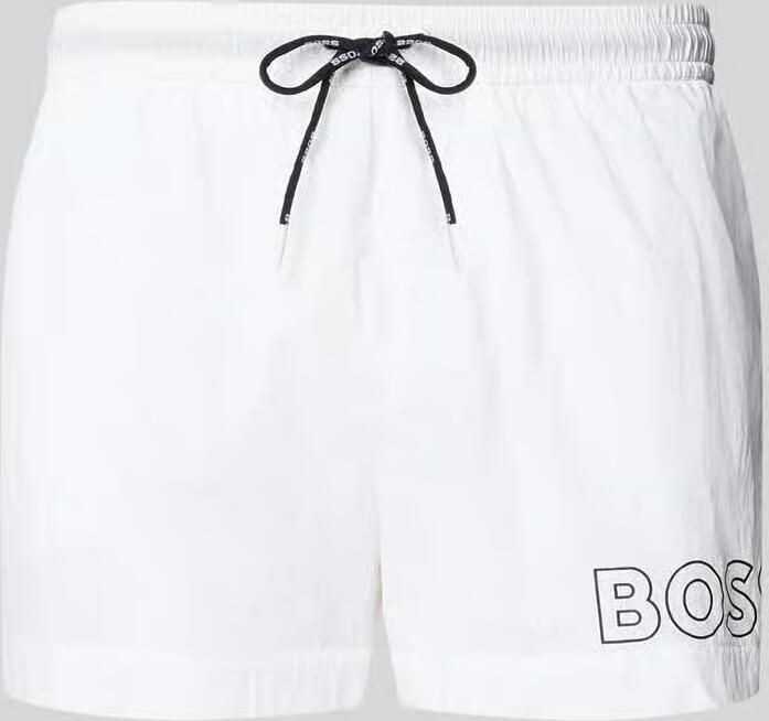 Hugo Boss Wit Polyamide Zwemkleding voor Mannen White Heren - Foto 6