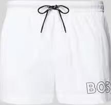 Hugo Boss Wit Polyamide Zwemkleding voor Mannen White Heren - Foto 7