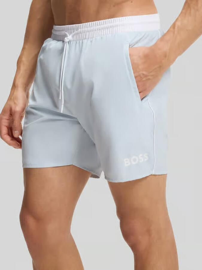 Boss regular fit zwembroek met logoprint model 'STARFISH'