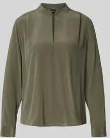 Boss relaxed fit blouse met lange mouwen van pure zijde model 'Belindina'