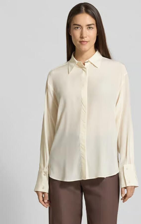 Boss Relaxed fit blouse van pure zijde model 'BINALIA' - Foto 2