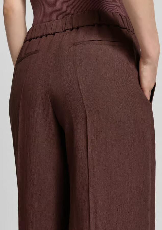 Boss relaxed fit broek van linnenmix model 'TIANA11'