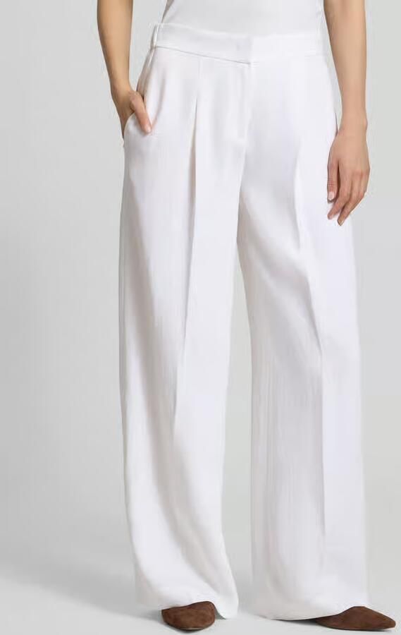 Boss relaxed fit broek van linnenmix model 'TIANA11' - Foto 3