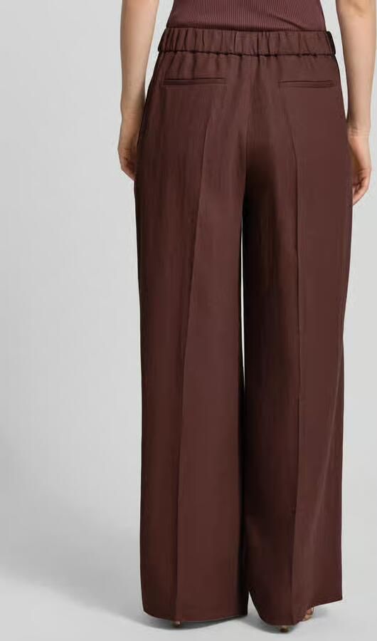 Boss relaxed fit broek van linnenmix model 'TIANA11'