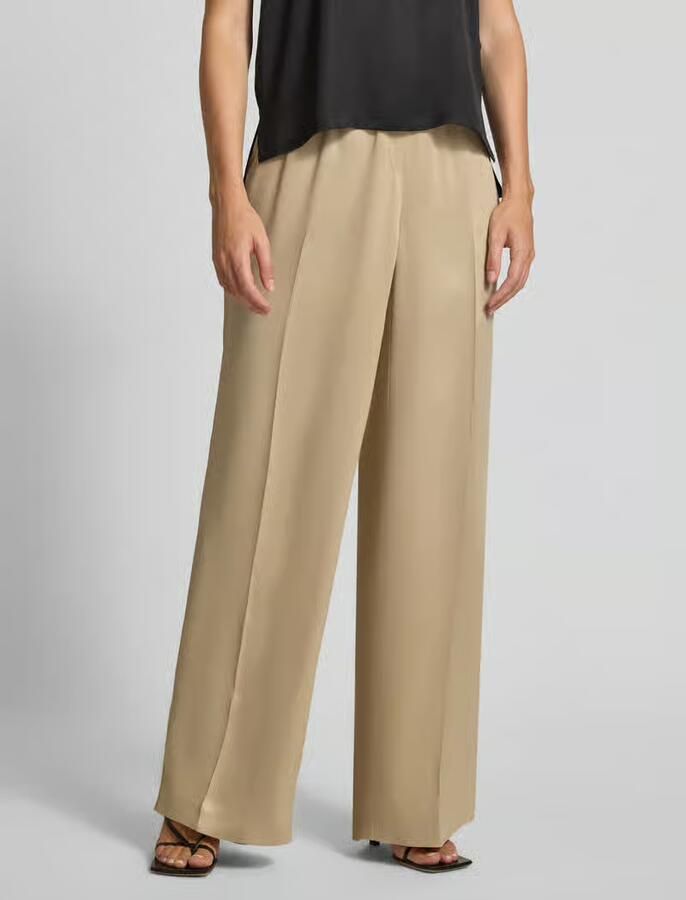 Boss Relaxed fit broek van satijn model 'TAVATI' - Foto 2