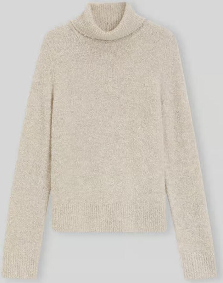 Boss relaxed fit col-pullover uit mix van scheerwol en kasjmier model 'Febisana'