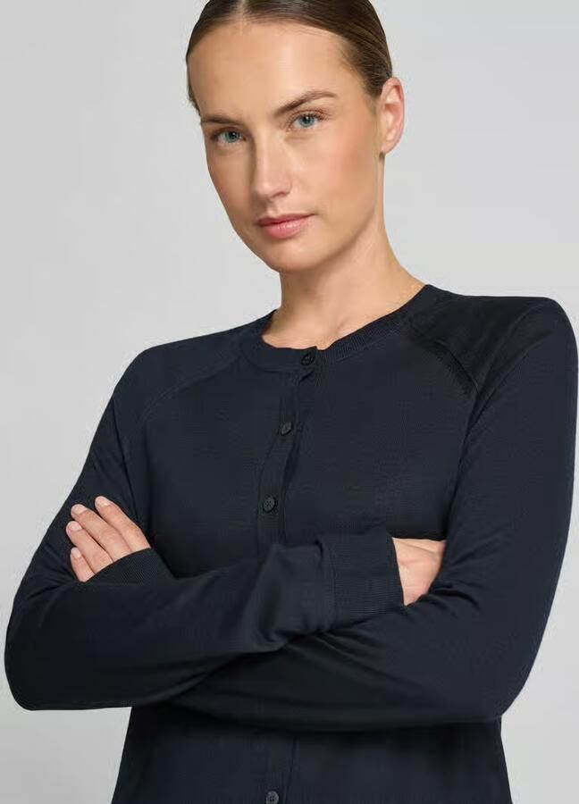 Boss relaxed fit gebreid jack van pure scheerwol model 'FONAMI'