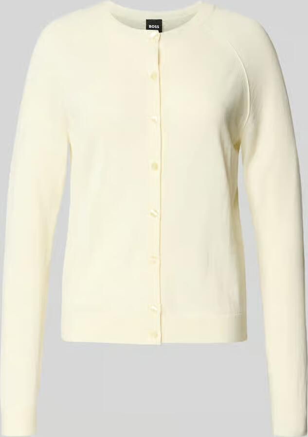 Boss relaxed fit gebreid jack van pure scheerwol model 'FONAMI' - Foto 2
