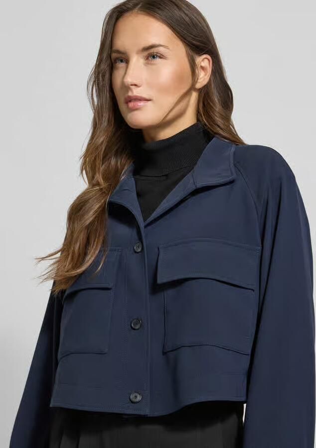 Boss Relaxed fit korte blazer met klepzakken op de borst model 'JOTANA' - Foto 2