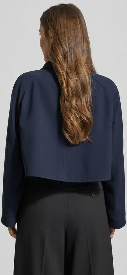 Boss Relaxed fit korte blazer met klepzakken op de borst model 'JOTANA'