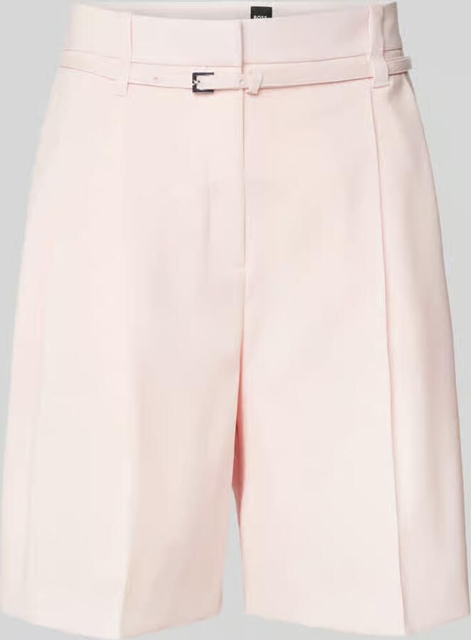 Boss Relaxed fit korte broek met riem model 'Taleda' - Foto 2