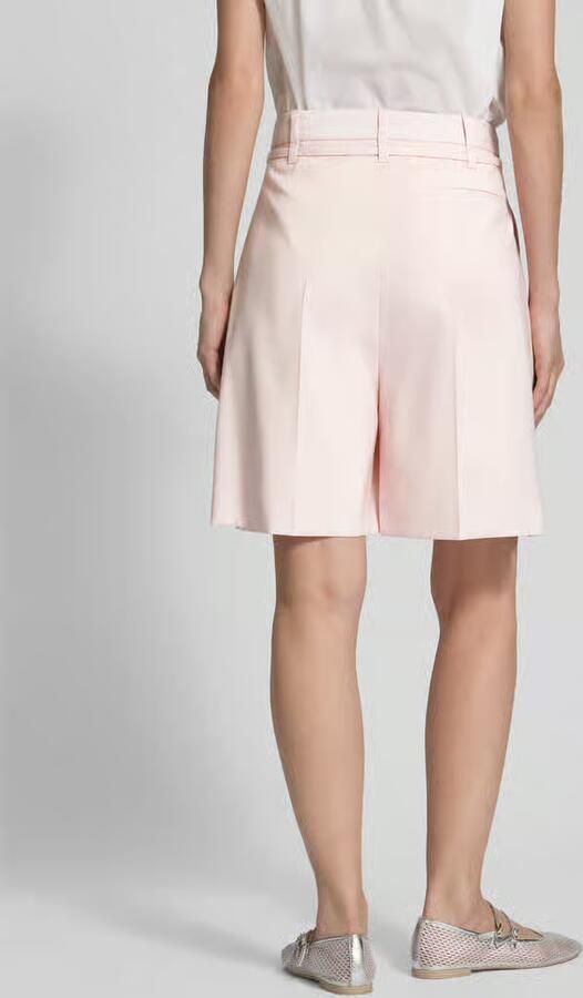 Boss Relaxed fit korte broek met riem model 'Taleda' - Foto 4