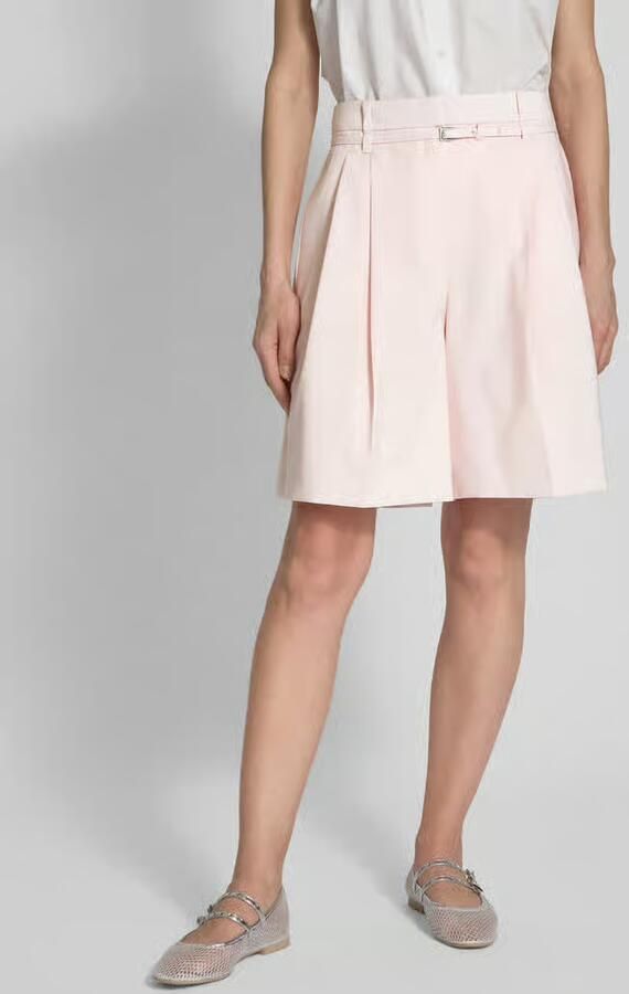 Boss Relaxed fit korte broek met riem model 'Taleda' - Foto 3