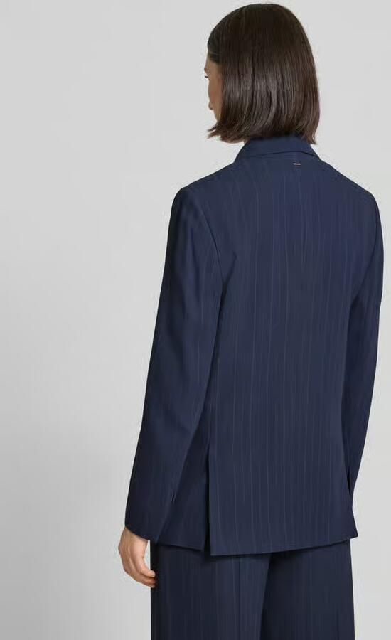 Boss Relaxed fit lange blazer met krijtstrepen - Foto 4
