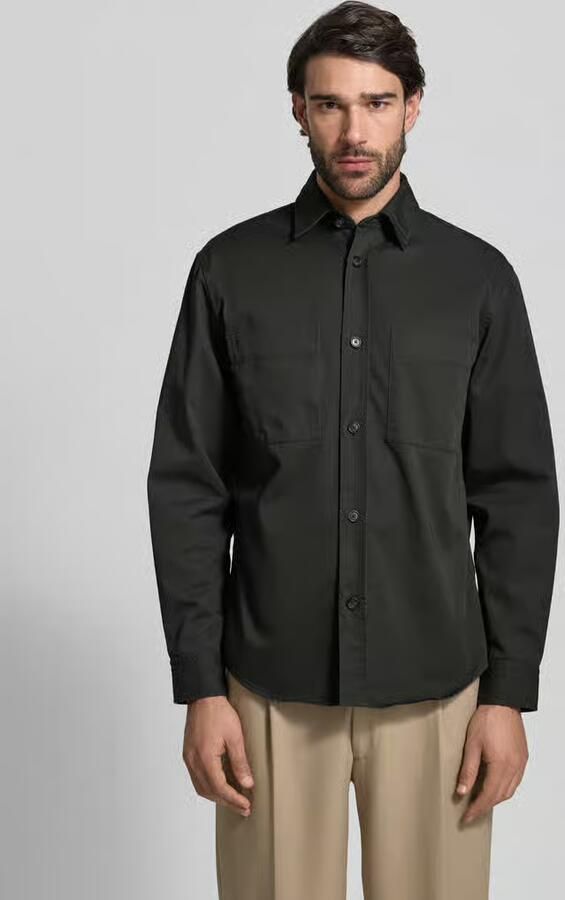 Boss Relaxed Fit overhemdjack van puur katoen model 'H-OWEN-K-2PP-261' - Foto 4