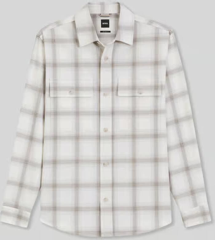 Boss Relaxed fit overhemdjack van wolmix model 'C-OWEN-K-2PP-263' - Foto 2