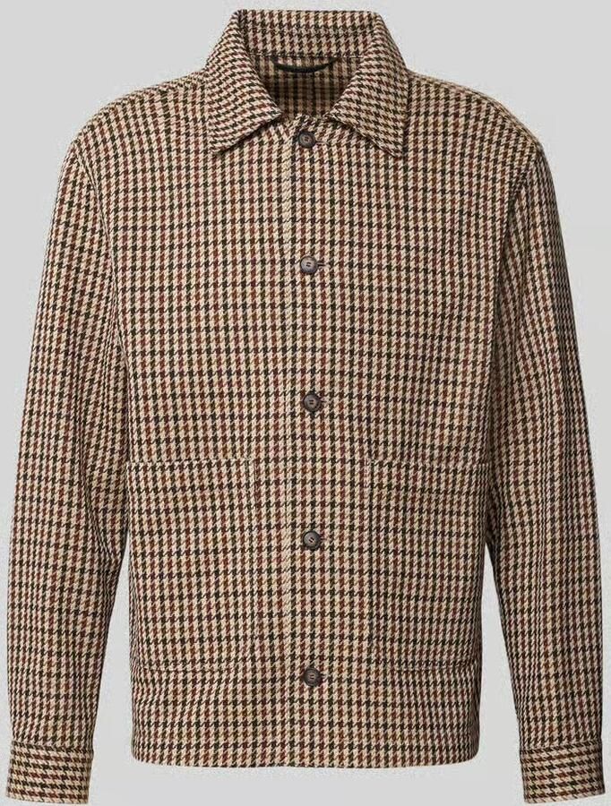 Boss Relaxed fit overshirt van mix van katoen en scheerwol model 'C-Carper-OS-2pp-264'