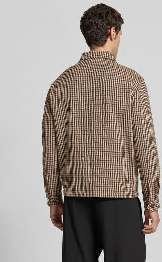 Boss Relaxed fit overshirt van mix van katoen en scheerwol model 'C-Carper-OS-2pp-264' - Foto 2