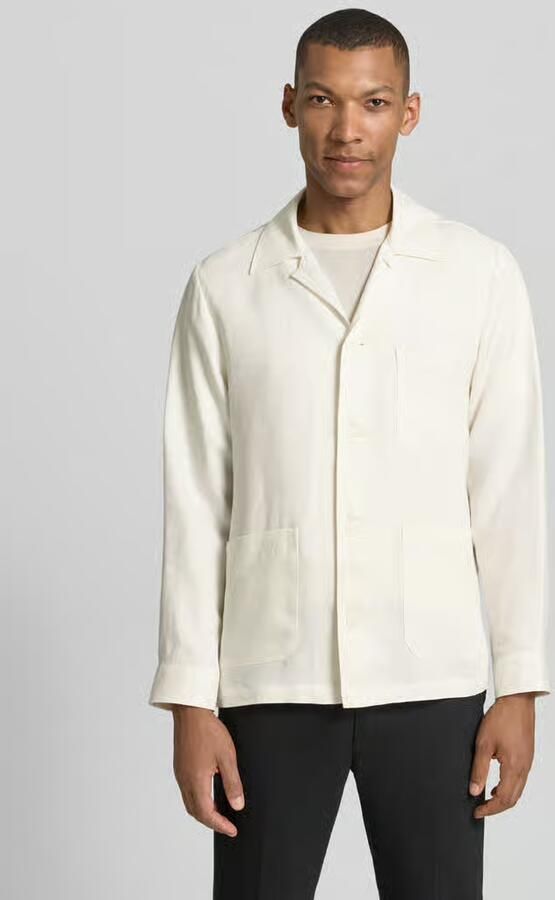 Boss relaxed fit overshirt van puur linnen model 'H-CAI-K-3P-262'