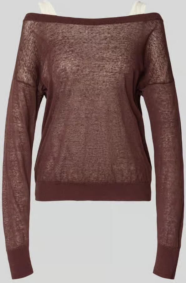 Boss relaxed fit pullover van doorzichtig materiaal - Foto 2