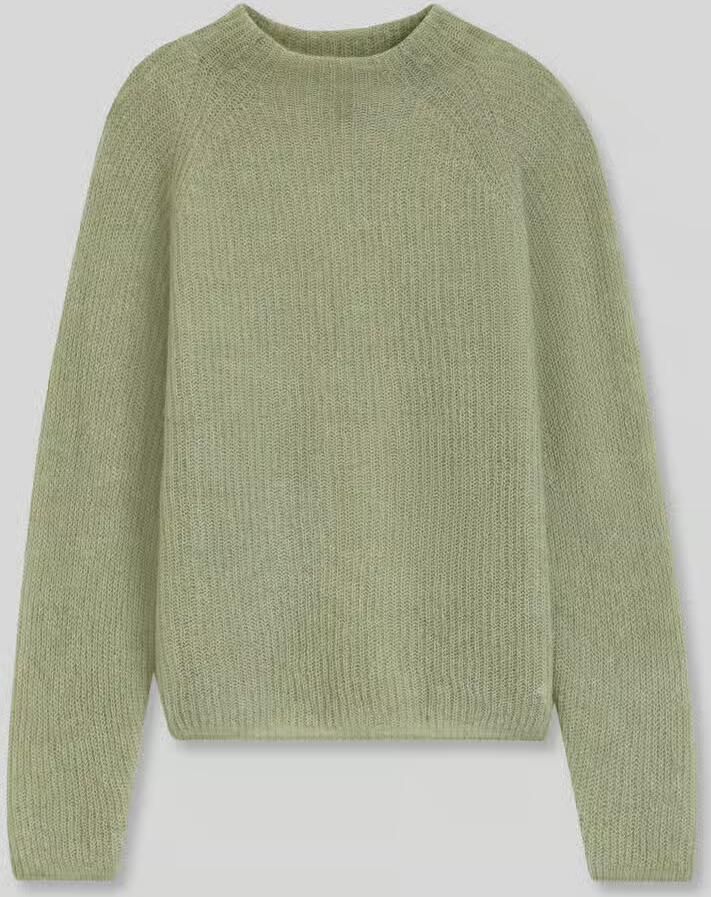 Boss relaxed fit pullover van wolmix met opstaande kraag - Foto 2