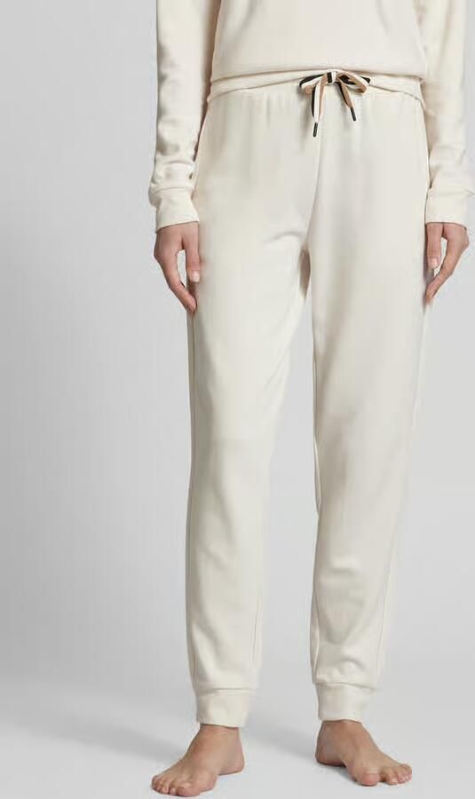 BOSS Relaxbroek CP Stripe_Pants Cuff met contrastkleurige koord - Foto 2