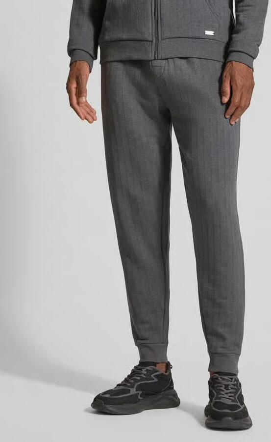 Boss Relaxed fit sweatpants van katoenmix model 'HERITAGE' - Foto 2