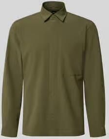 Boss relaxed fit vrijetijdsoverhemd met labelpatch model 'P-LEO-K-P-263'