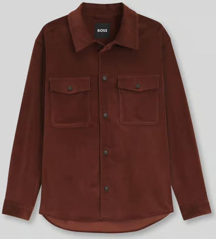 Boss relaxed fit vrijetijdsoverhemd van katoenmix model 'Carper-OS-WG-264'