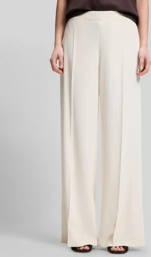 Boss relaxed fit wide leg broek model 'TAJILA' - Foto 2