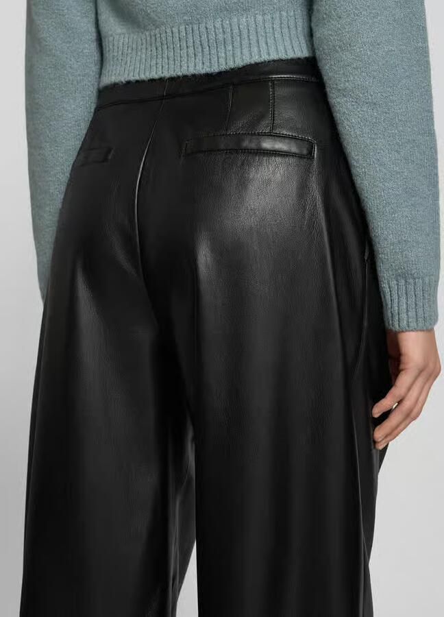 Boss Relaxed fit wijde broek met bandplooien model 'TADESA' - Foto 2
