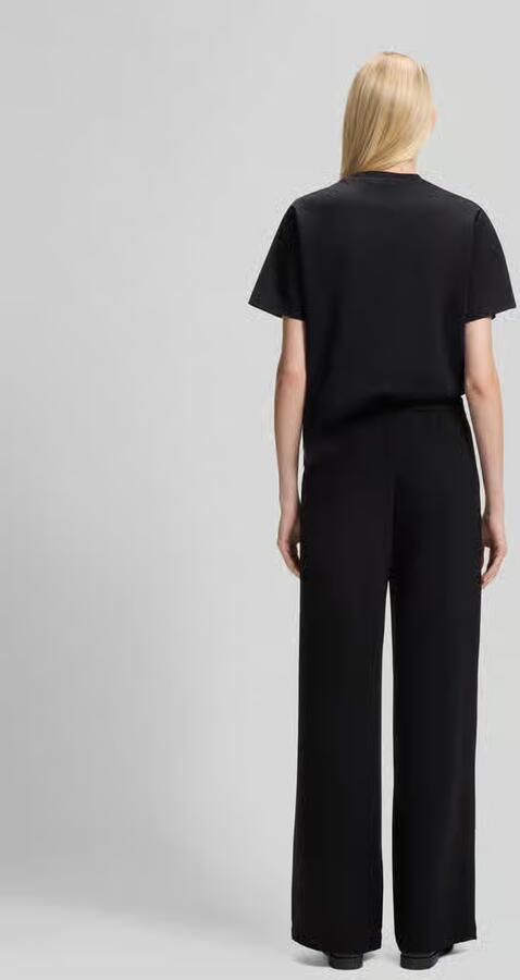 Boss Wijdte broek met steekzakken model 'Tianah' - Foto 3