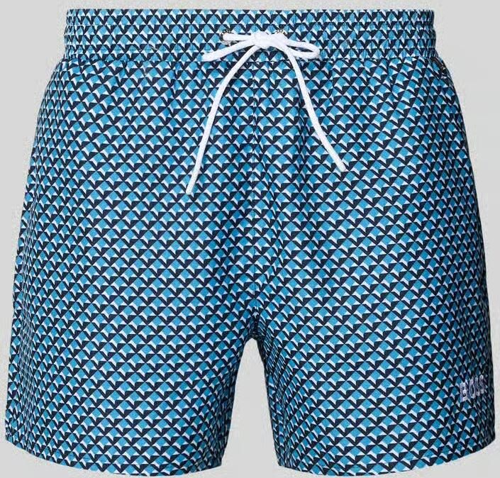 Boss relaxed fit zwembroek met all-overprint model 'CATFISH' - Foto 2