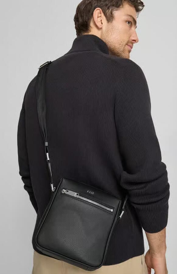 Boss Reporter-tas van generfd leer model 'DAXTER_NS zip' - Foto 2