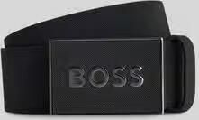 Boss Leren riem met labeldetail model 'ICON'