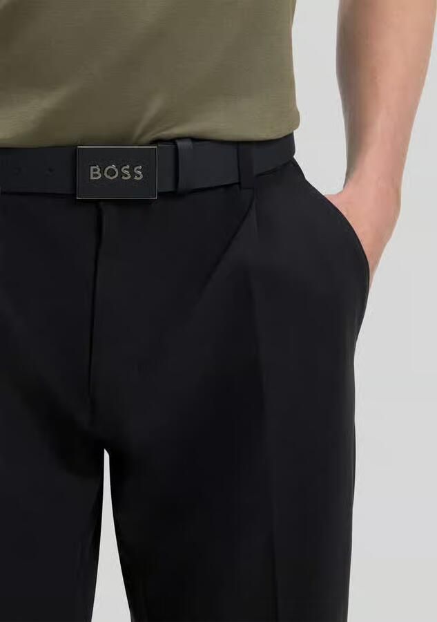 Boss Leren riem met labeldetail model 'ICON' - Foto 2