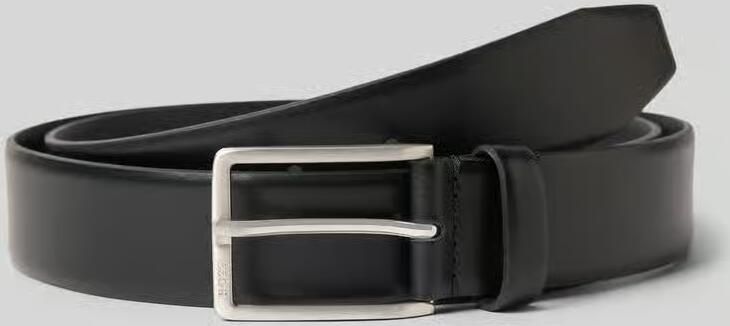 Boss Riem van leer met cadeaubox model 'ERMAN'