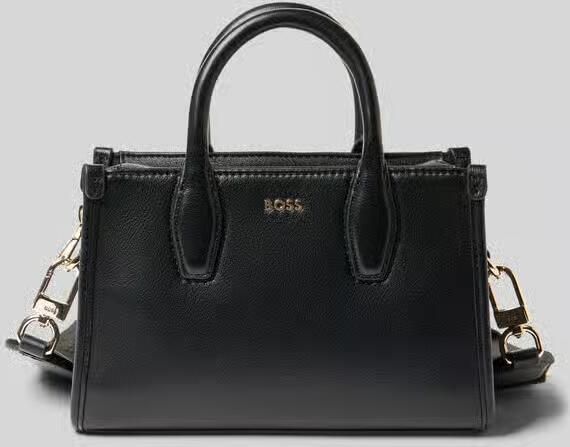 Boss Mini tote bag met labelapplicatie van metaal model 'SANDY' - Foto 2