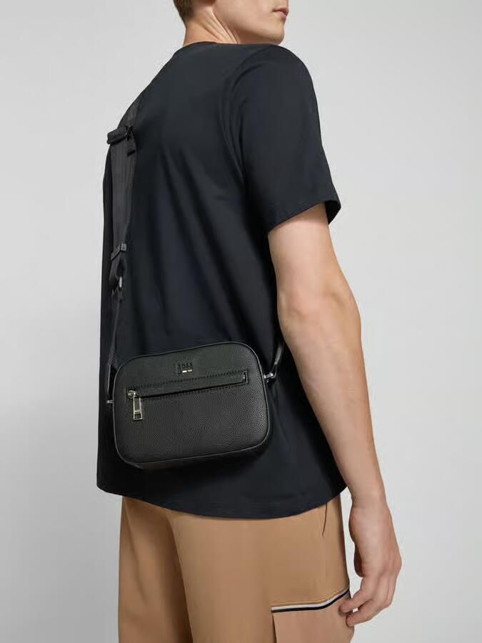 Boss Crossbody tas met verstelbare schouderband Black Heren