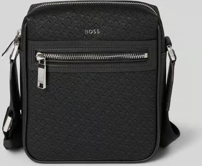 Boss schoudertas met logo-applicatie - Foto 2