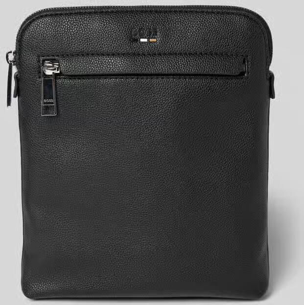 Hugo Boss Zwarte Rits Schoudertas Lente Zomer Vrouwen Black Dames