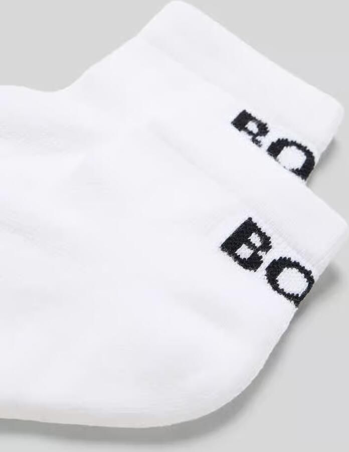 BOSS sneakersokken met logo set van 2 wit - Foto 3