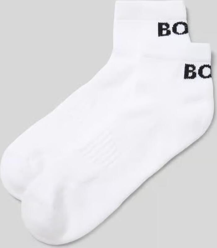 BOSS sneakersokken met logo set van 2 wit - Foto 5