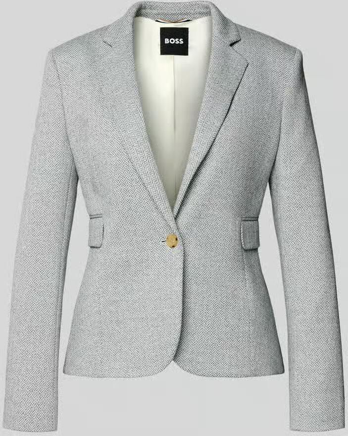 Boss shaped fit blazer met all-over motief Model 'JIA13A' - Foto 2