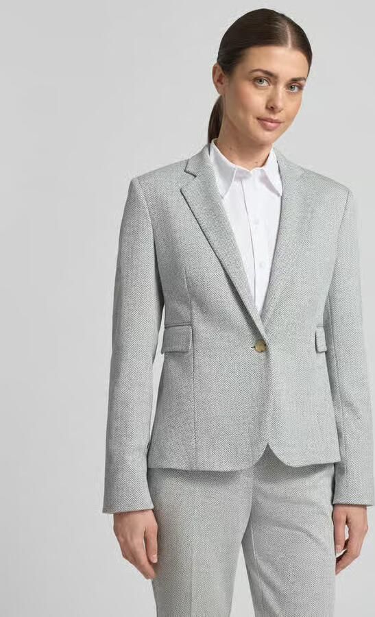 Boss shaped fit blazer met all-over motief Model 'JIA13A' - Foto 4