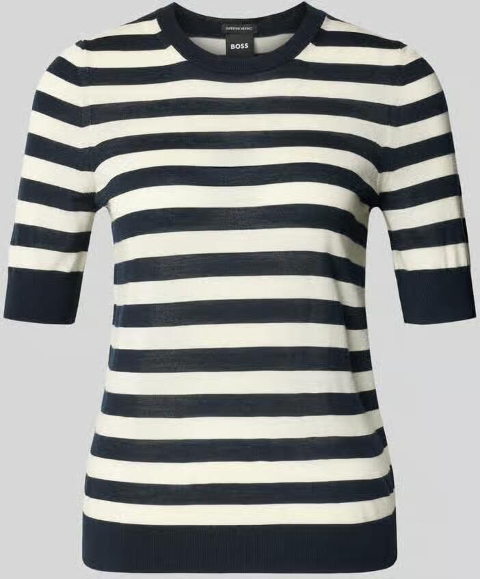 Boss shaped fit gebreide pullover van zuivere scheerwol model 'Farbella' - Foto 2