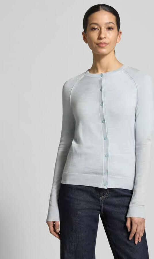 Boss Shaped fit sweatjack van zuivere scheerwol model 'Fonami' - Foto 2
