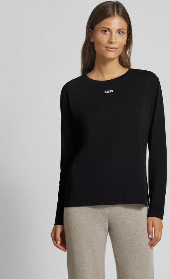 BOSS Shirt met lange mouwen met een ronde hals - Foto 3