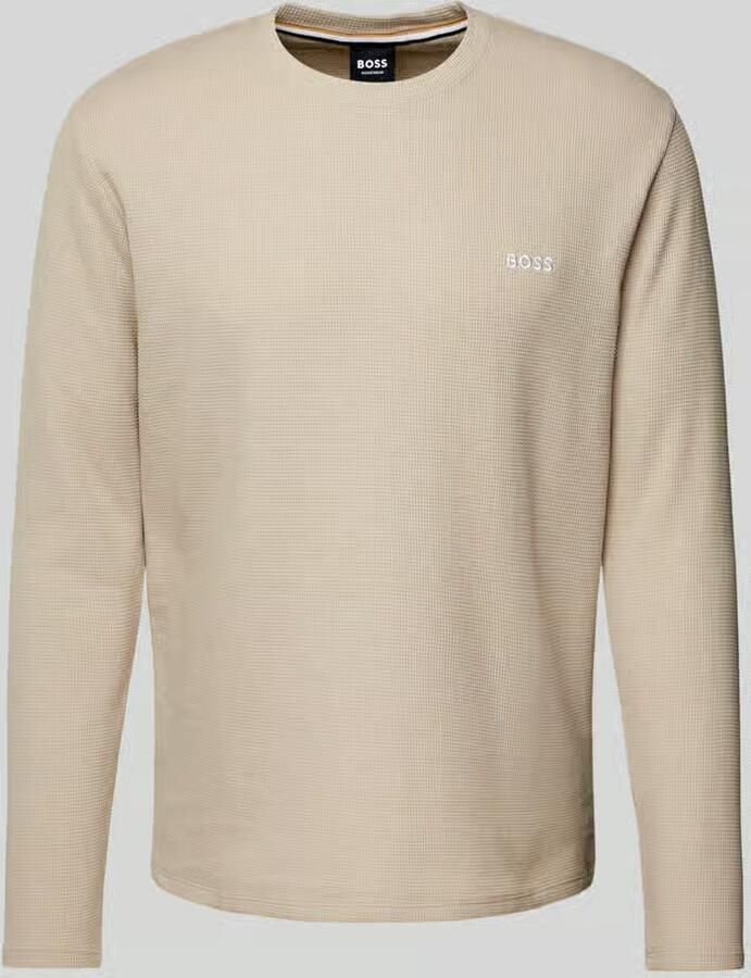 Boss Shirt met lange mouwen en labelstitching