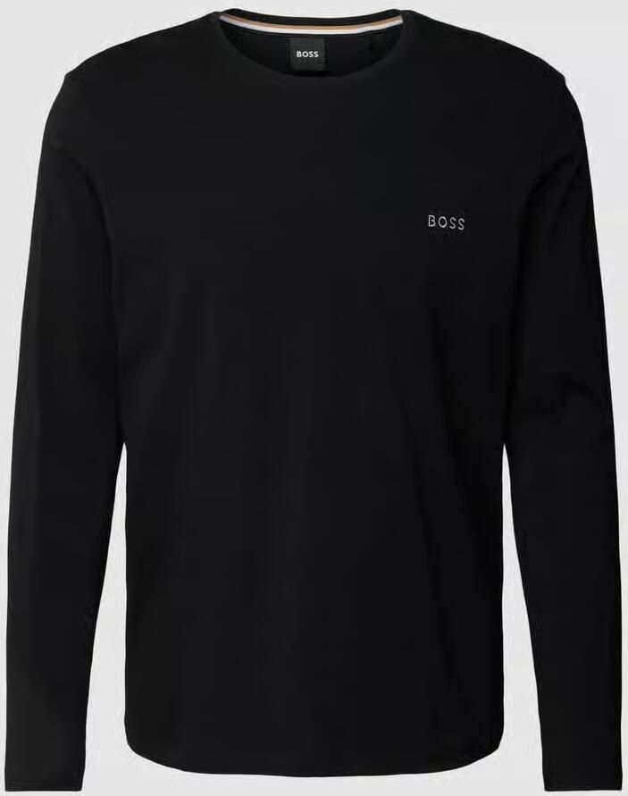 BOSS Shirt met lange mouwen Mix&Match LS-Shirt R met -borduursel op de borst